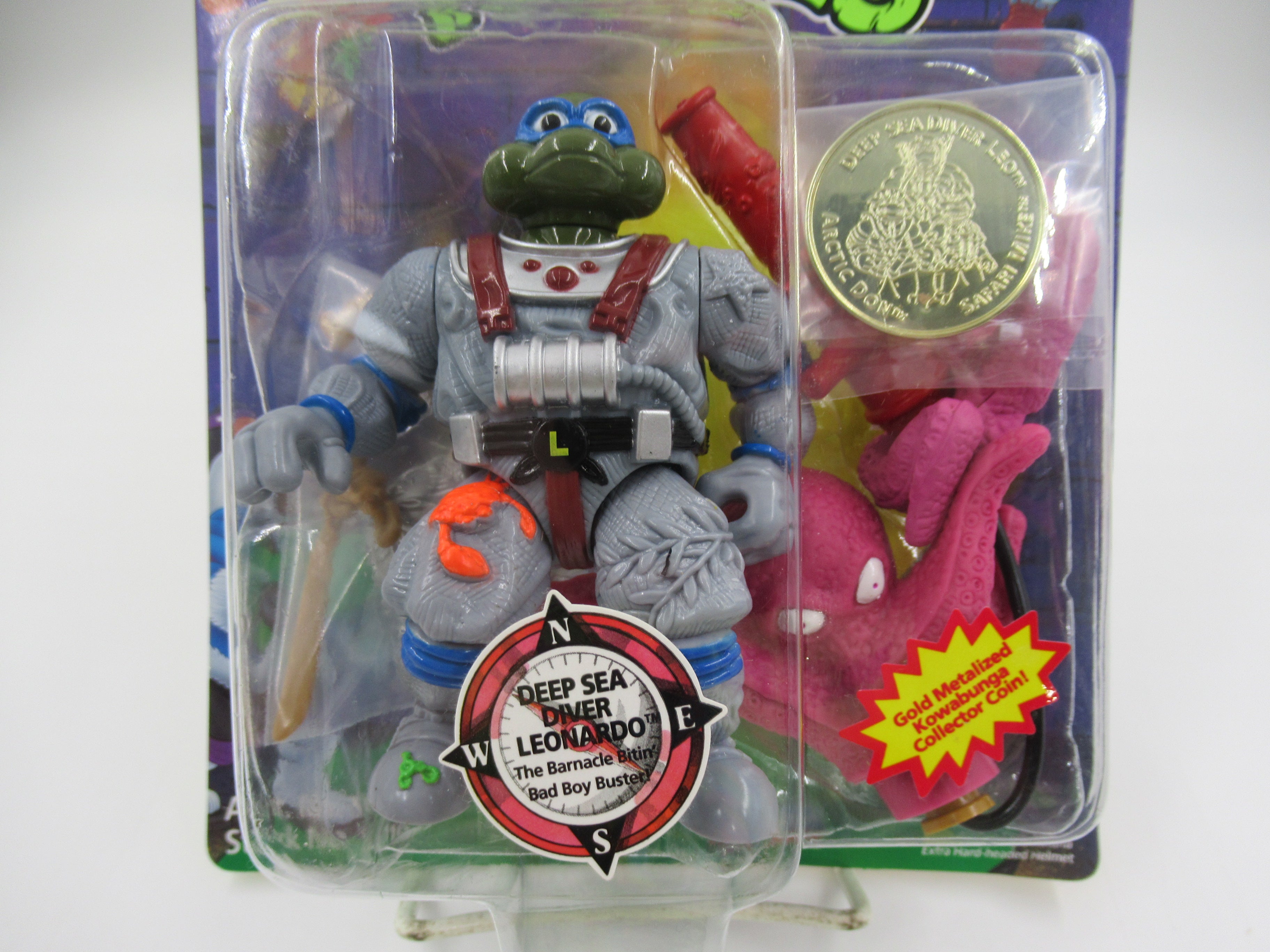 Teenage Mutant Ninja Turtles Deep Sea Diver Leonardo Adventurers Figure TMNTs - Playmates (1994)